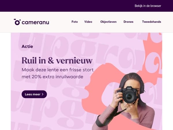 Upgrade nu je gear: tijdelijk 20% extra inruilwaarde