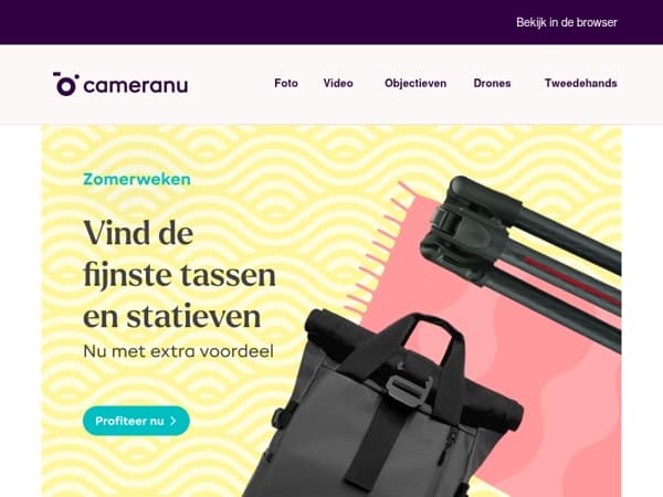 Vind de fijnste tassen en statieven