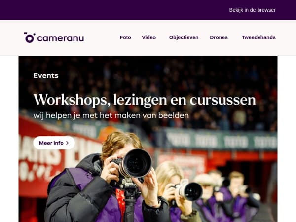 Dit is hét moment om jouw foto- of videotalent een boost te geven