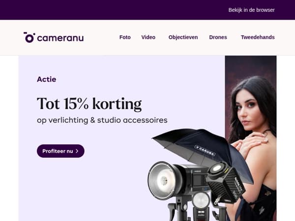 Tips en aanbiedingen voor in de studio