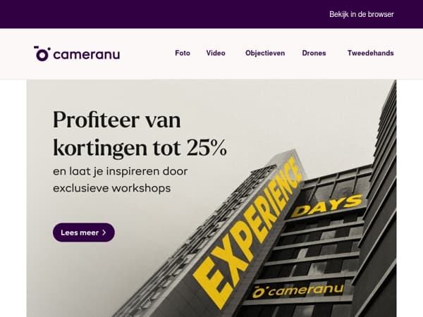 De Cameranu Experience Days komen eraan