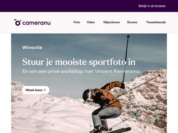 Stuur je mooiste sportfoto in en win een privéworkshop