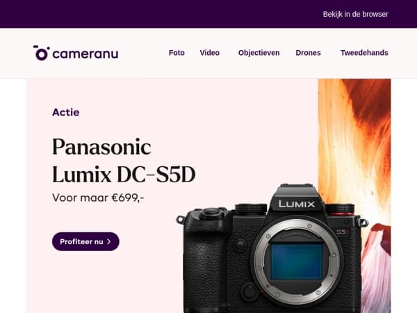 Slechts €699 voor een fullframe systeemcamera!