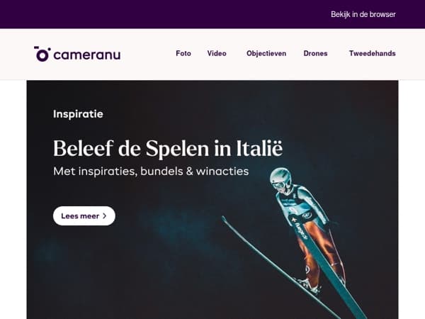 Beleef de spelen in Italië