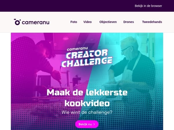 Wie maakt de lekkerste video in de Creator Challenge?