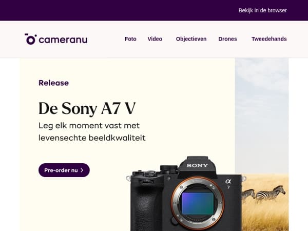 Zojuist geïntroduceerd: Sony A7 V