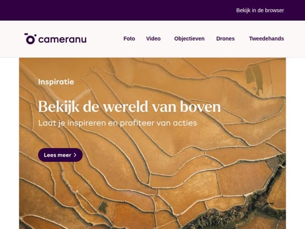 Bekijk de wereld van boven