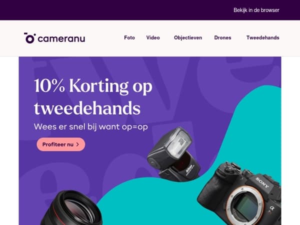 Profiteer nu van 10% korting op alle occasions