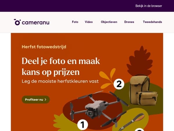 Leg de herfstkleuren vast en win