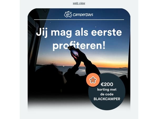 🚐 €200 korting vóór iedereen.