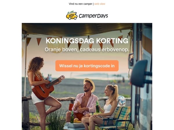 Koningsdagkorting – Vier mee!