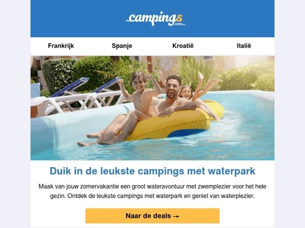 Beleef eindeloos waterplezier op de camping!