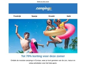 -70% korting voor deze zomer
