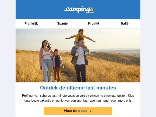 Jouw perfecte last minute camping!