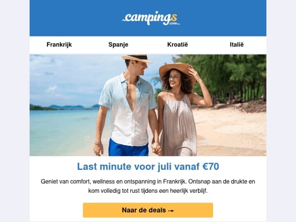 Last minute vakantie vanaf €70?