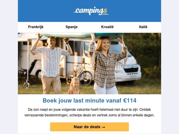 De beste last minute deals vanaf €114