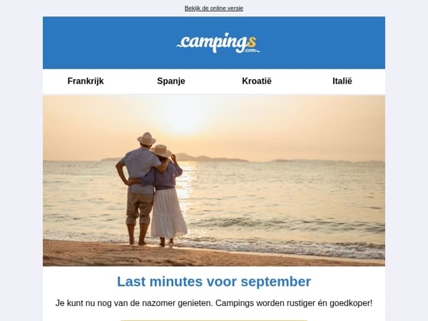 Zoek de zon op en ga last minute weg in september