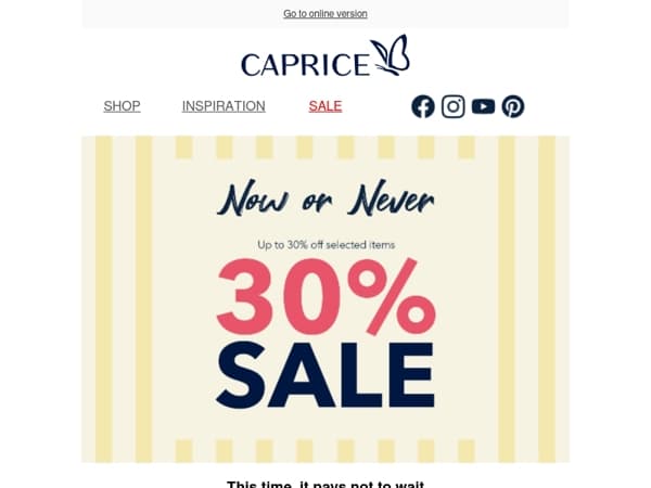 ⏳ Just one click away from your summer favourites