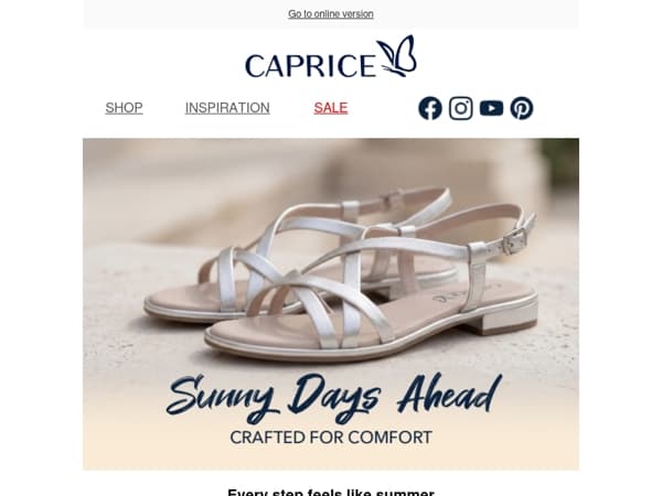 🌴 Sunny days. Time for sandals