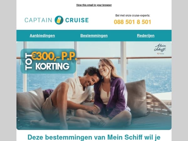Deze Mein Schiff bestemmingen wil je ontdekken!
