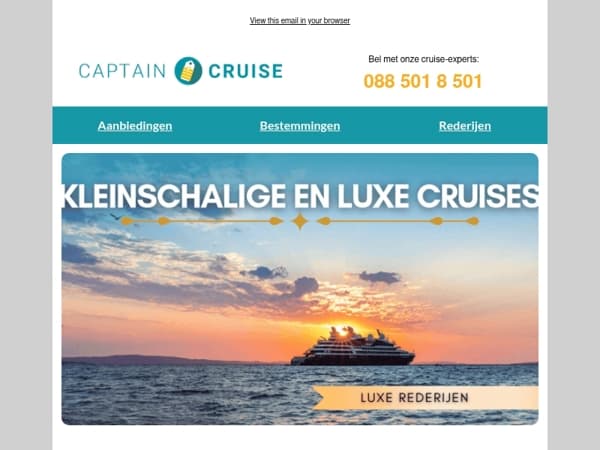 Tijd voor uw volgende luxe cruise-ervaring ⚜️