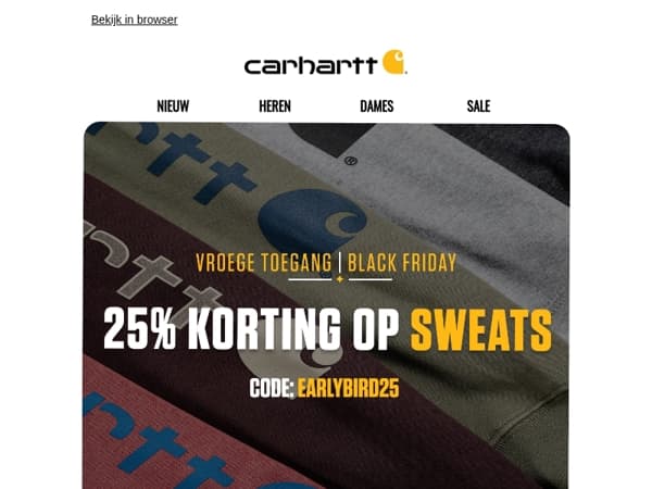 Early Acces is nu gestart voor jou!