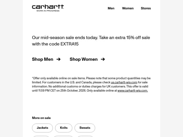Ends Today: Extra 15% Off