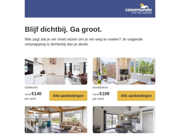 Ver weg is overschat 🫢