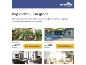 Ver weg is overschat 🫢