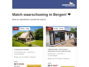 Bergen: Veeg naar rechts of mis iets 💔