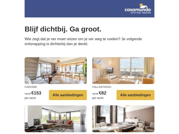 Ver weg is overschat 🫢