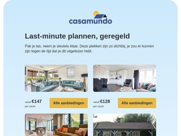 Verblijven zo dichtbij, je zou nu meteen kunnen vertrekken 🚪🚶‍♀️