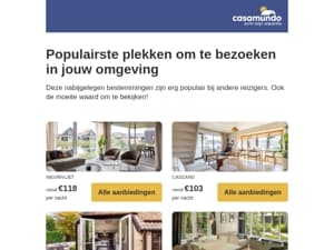 Accommodatie in uw omgeving! 🏡