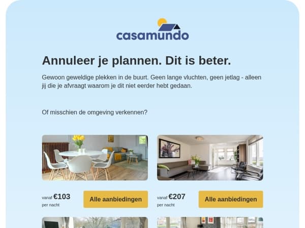 Jouw weekenduitje wacht op je 🦥