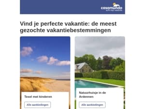 Vakantie-ideeën nodig? Wij hebben wat je zoekt 🏖️