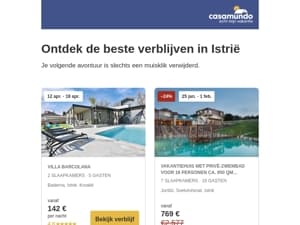 Je droomvakantie in Istrië wacht op je 🌟