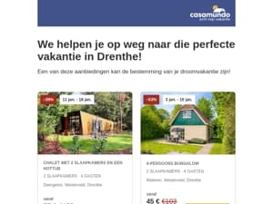 Vakantie in Drenthe? 🤩