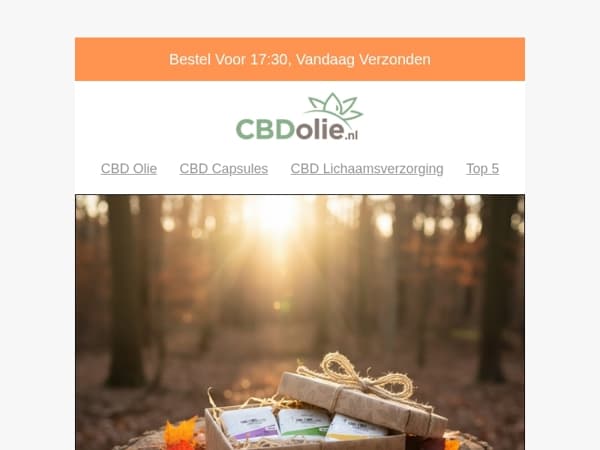 🎁 Drukte eruit, rust erin - doe jezelf CBD-capsules cadeau met 15% korting