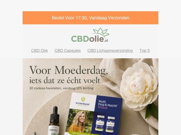 Voor Moederdag: 10 cadeau-favorieten met vandaag 15% korting!
