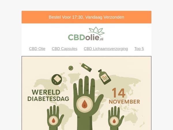 💙 Alles over diabetes + 15% op ondersteunende supplementen