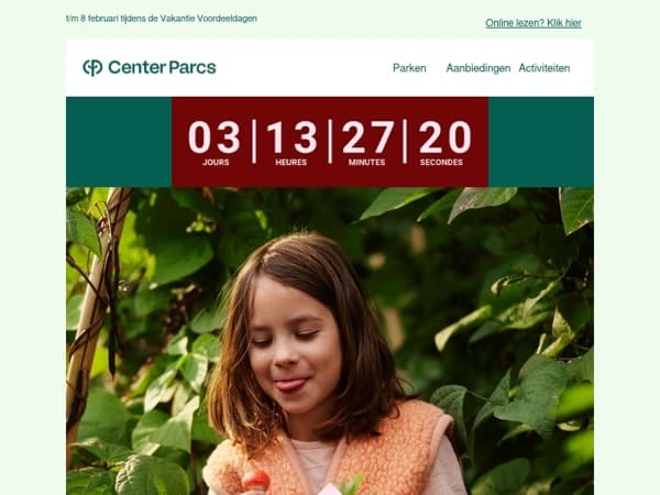 ⏰ Herinnering: boek nu jouw meivakantie nog extra voordelig