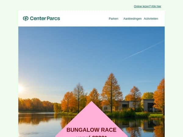 De Bungalow Race is begonnen 🏁 boek jouw verblijf vanaf slechts €239!