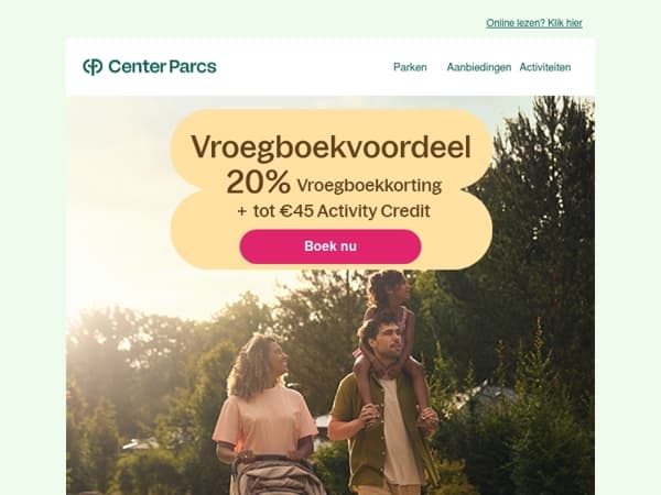 Nu boeken, straks genieten