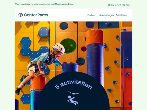 Zo beleef je de winter binnen: 5 activiteiten bij Center Parcs
