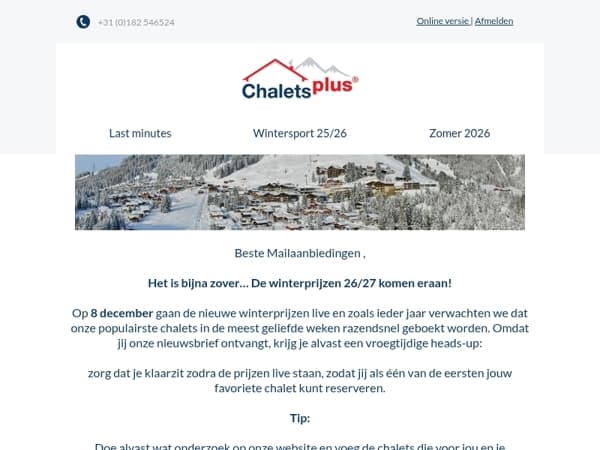 Winter 26/27, binnenkort te boeken!