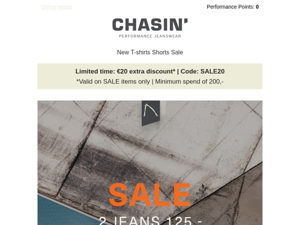 Now in SALE: 2 jeans 125,-