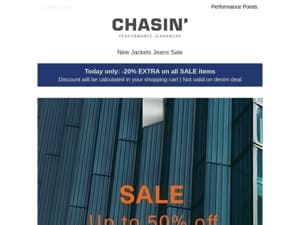 Blue Monday: -20% EXTRA on all SALE