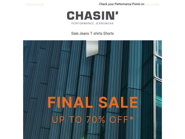 Final Sale is here: Up to 70% off
