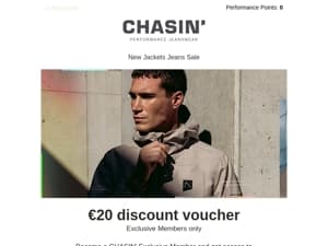Now live: €20 discount voucher