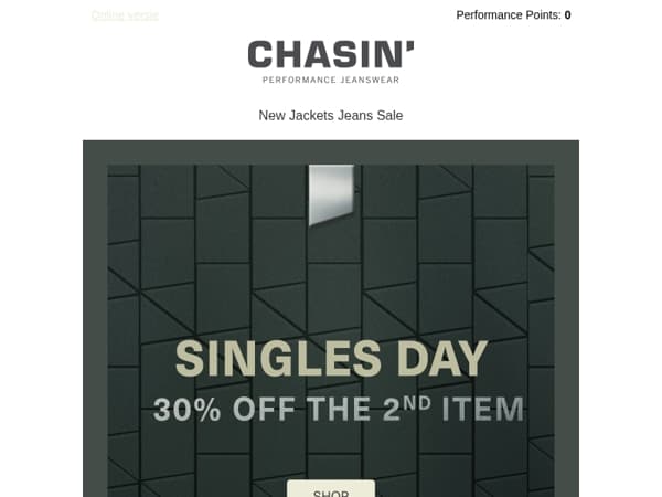 Singles Day starts early: 30% OFF THE 2ND ITEM